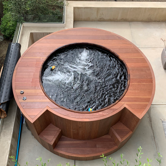 South Pacific Redwood Hot Tub